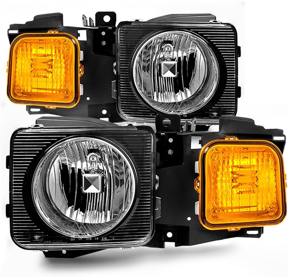 For 2006-2010 Hummer H3 H3T Headlights Driver + Passenger Side Pair U137