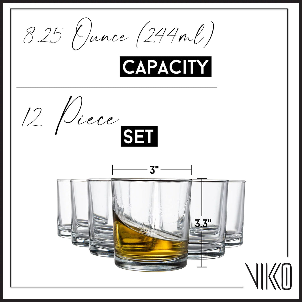 8.25 Ounce Whiskey Glasses Set of 12 G6767