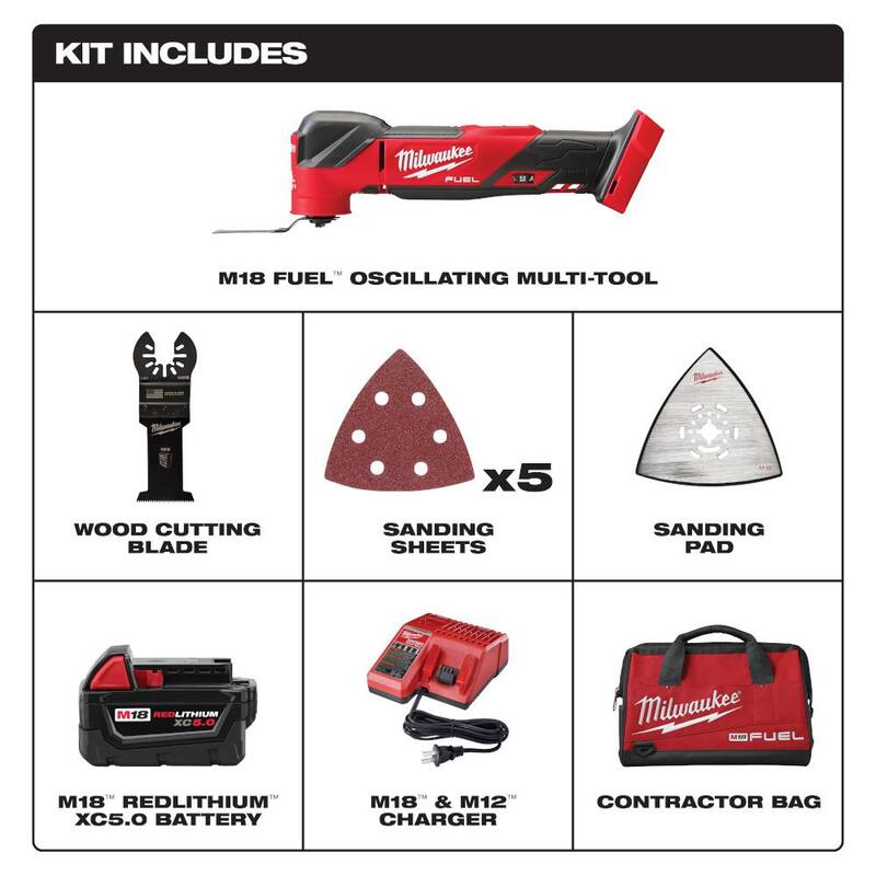 18V Cordless Brushless Oscillating Multi-Tool Kit with 6.0ah Battery U9682