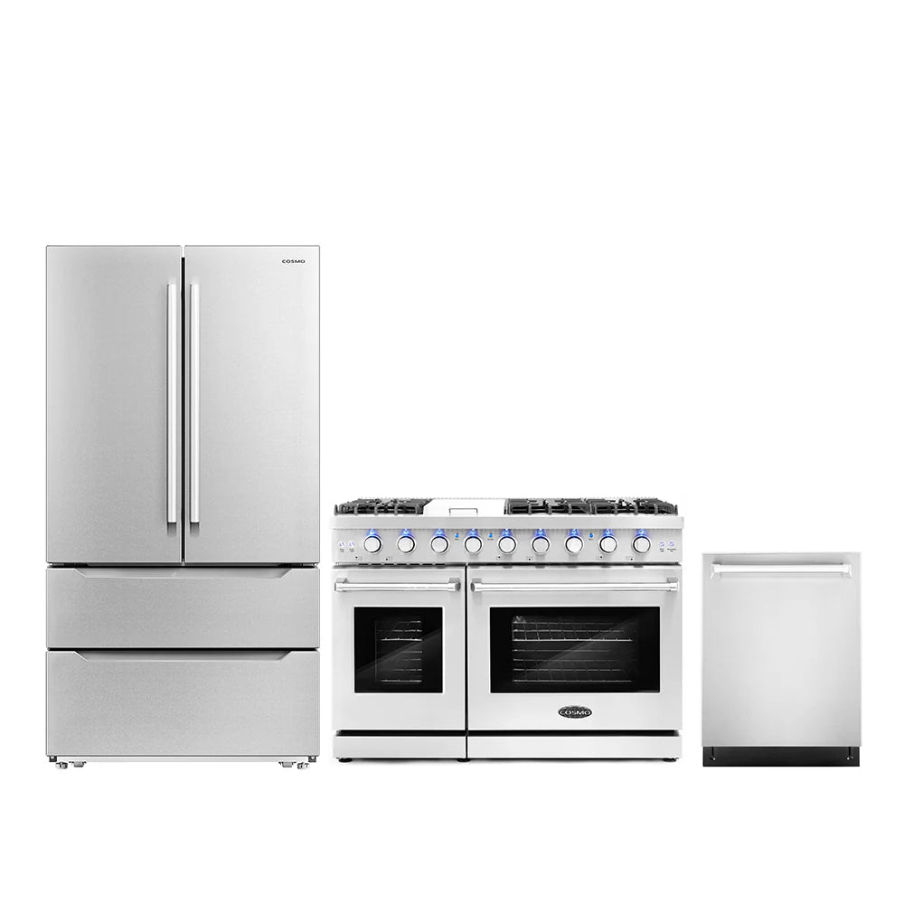 48 Gas Range, Dishwasher and Refrigerator with Ice Maker N221