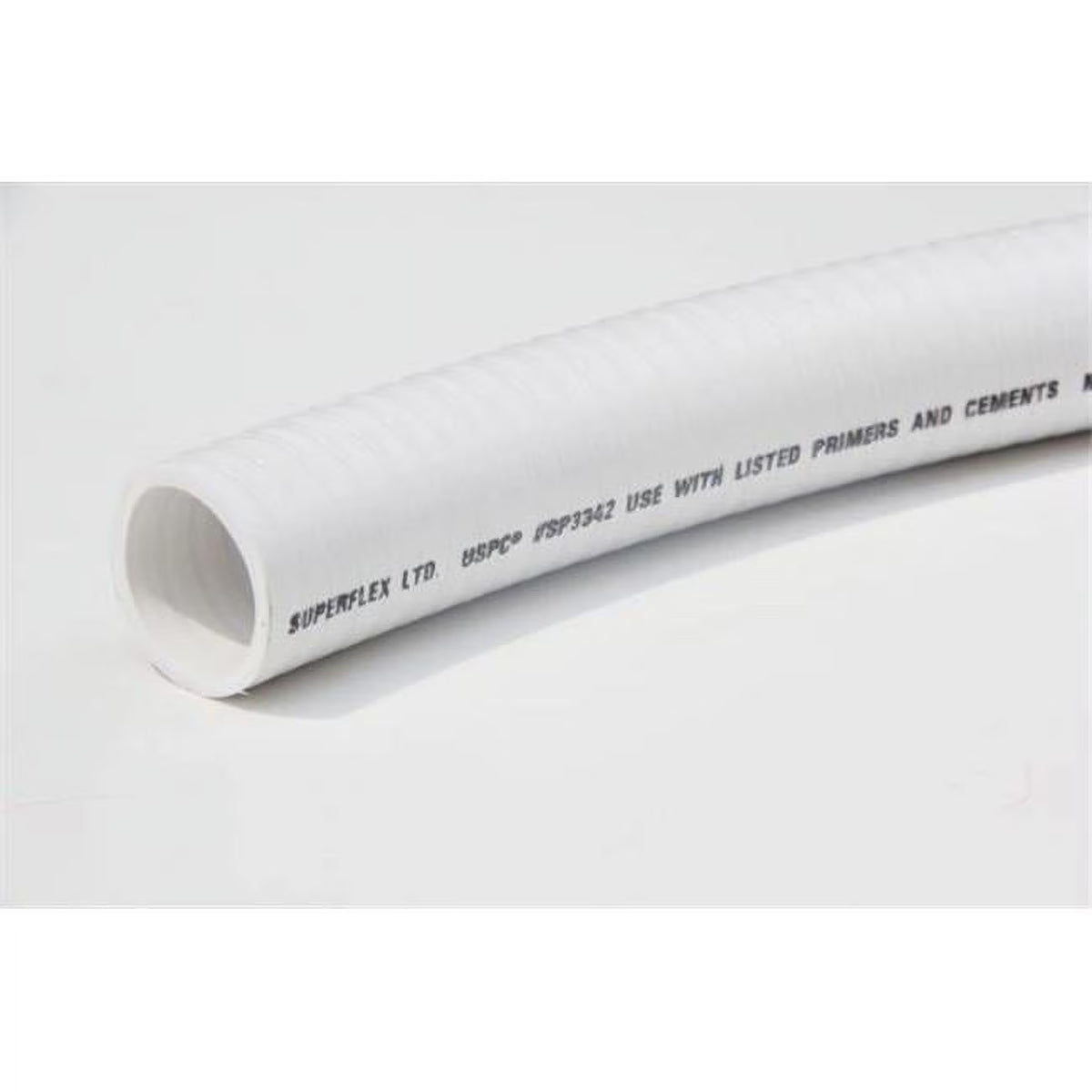 1 in. x 50 ft. Schedule 40 Flexible PVC Pipes, White A5466