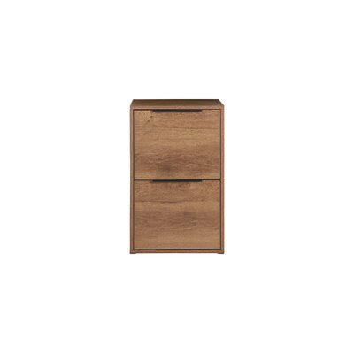 2-Drawer Vertical Filing Cabinet Brown R112167