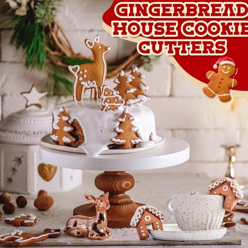 7 Pcs Stainless Steel Christmas Mug Topper Cookie Cutters F634