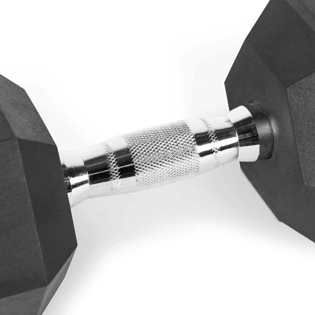 25lb Rubber Hex Dumbbell T8596