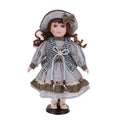 30cm Porcelain Girl Doll Figure R439