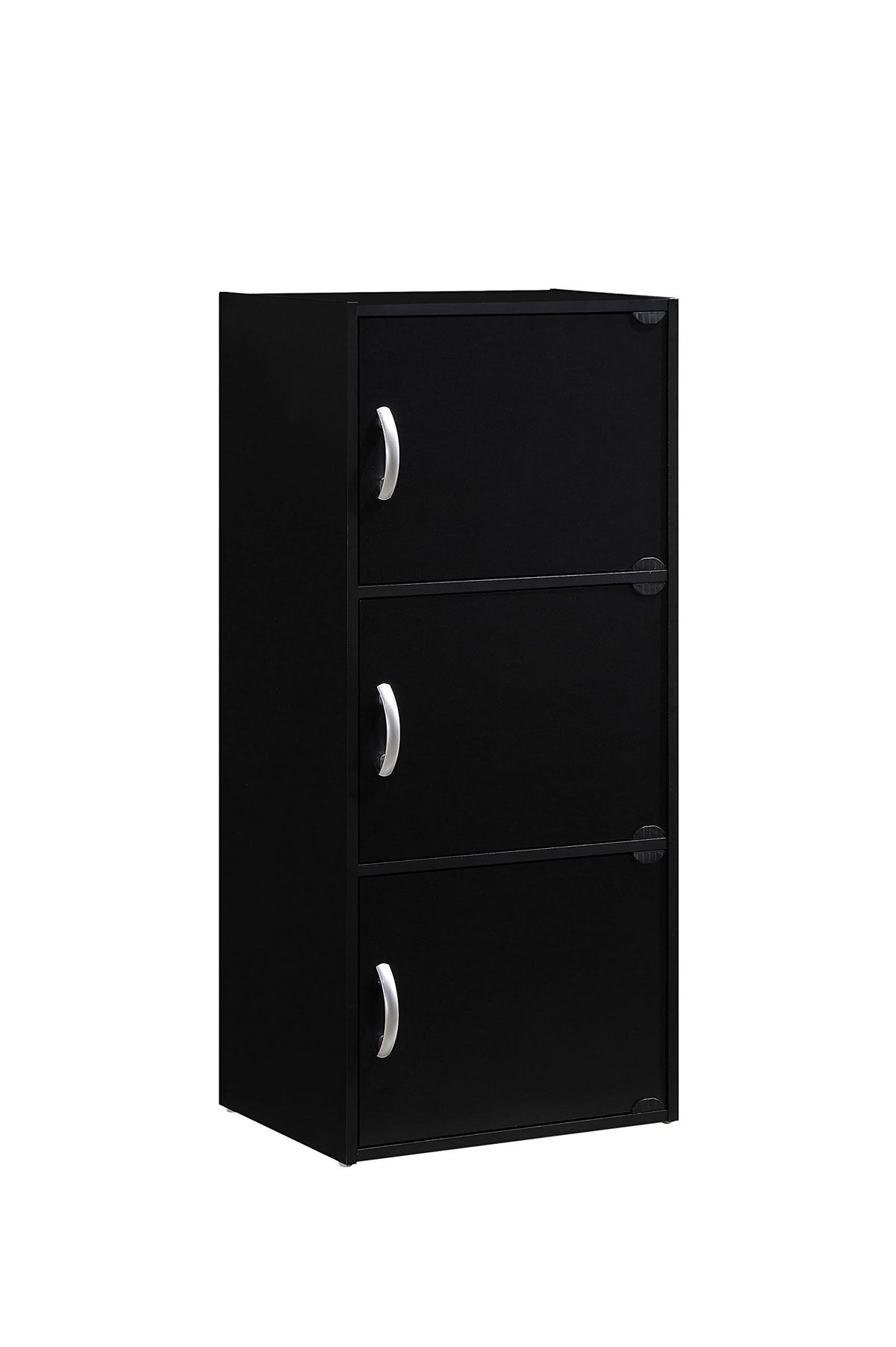3-Door Black Cabinet Q3797