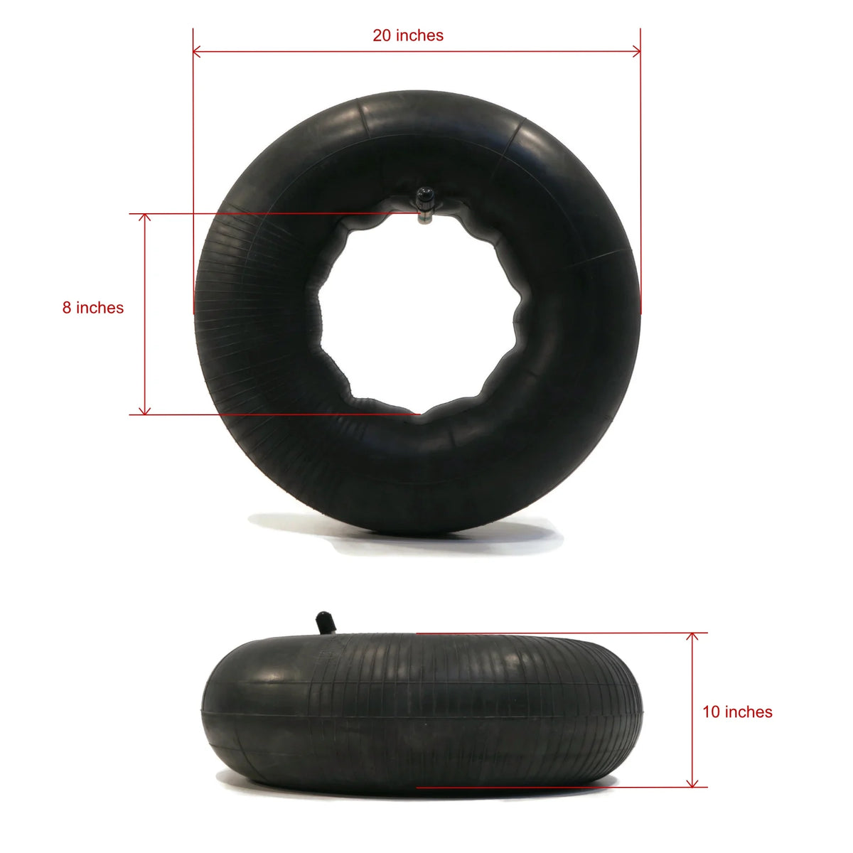 (2) Tire Inner Tubes 22x12x8 22x9x8 TR13 Straight Valve Q337993
