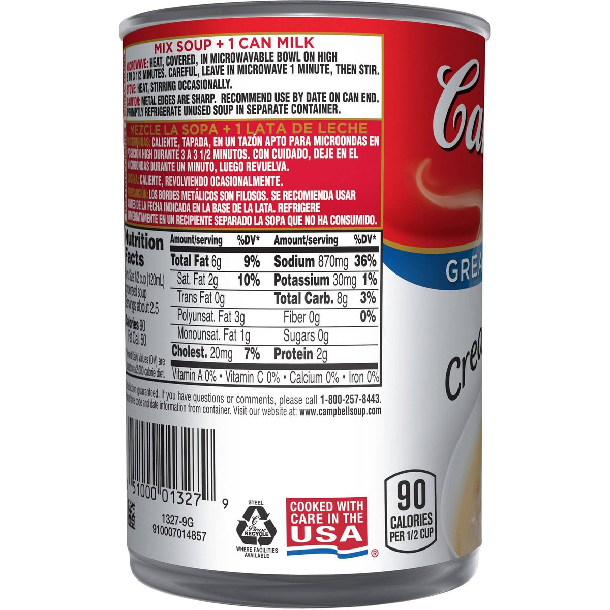 10.5 oz Can Cream of Shrimp Soup Pack of 12 C1413