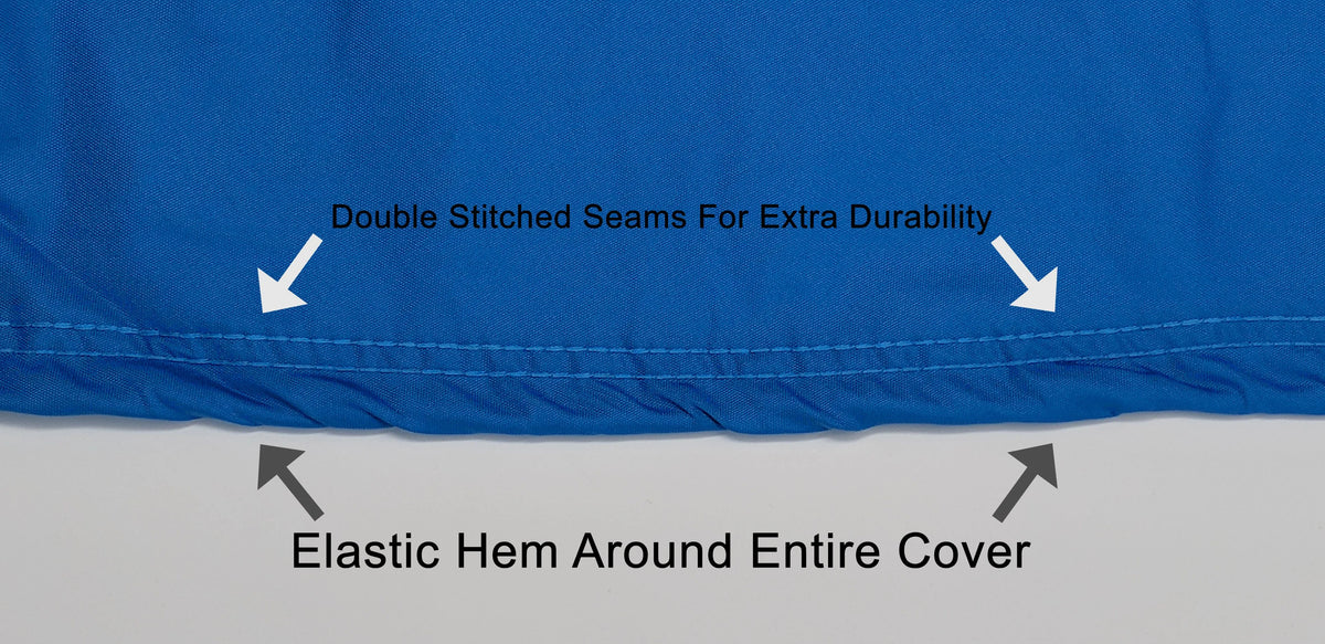Blue Black Trailerable Jet Ski Cover with Trailer Straps and Storage Bag Q571