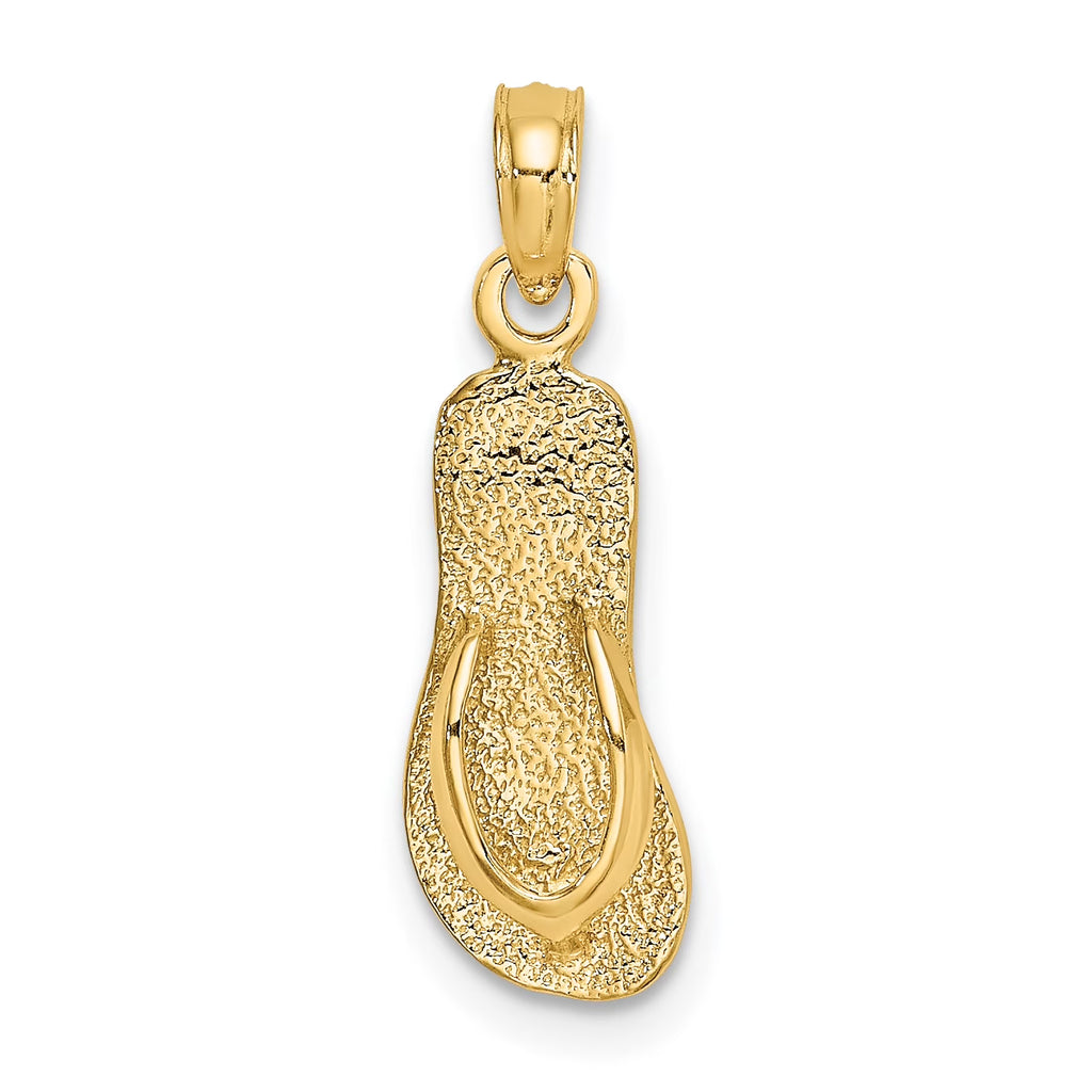 10K Yellow Gold Flip-Flop Charm U8934