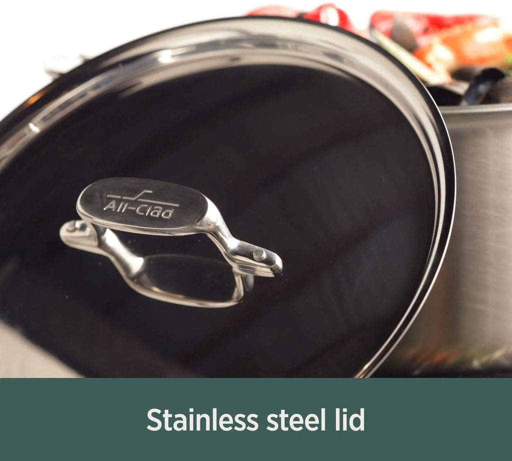 5-Ply Brushed Stainless Steel Cookware Set 10 Piece B41586