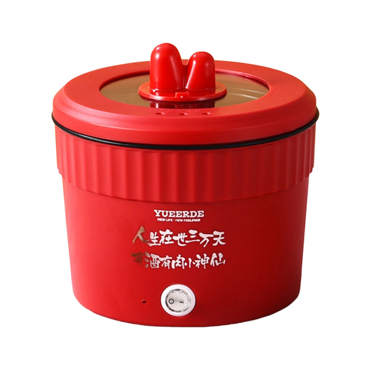 Large Purple Non-Stick Electric Cooking Pot R617