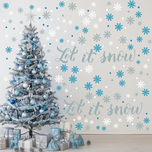 Christmas Wall Decals Snowflakes Wall Stickers R847016