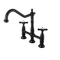 Oil Rubbed Bronze Kitchen Faucet with Brass Sprayer C444769