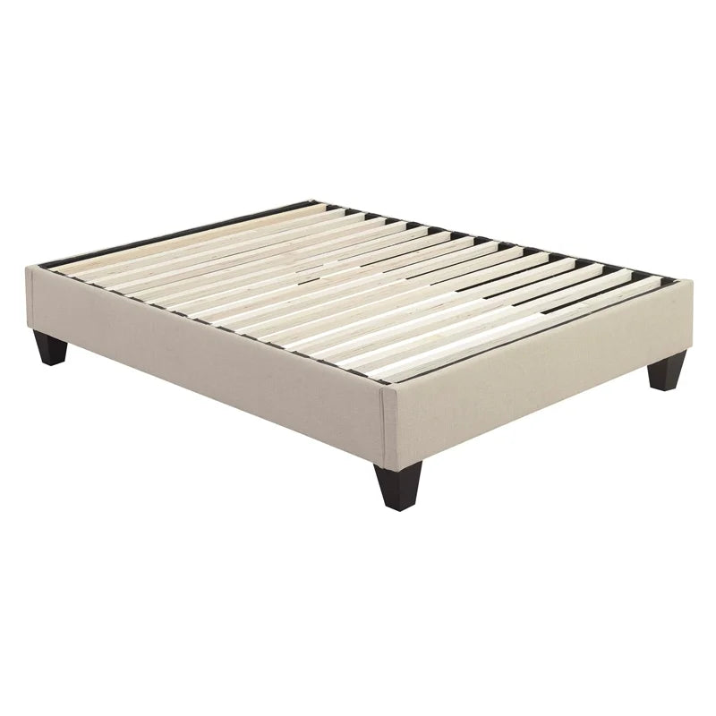 Natural Contemporary Full Platform Bed T5778