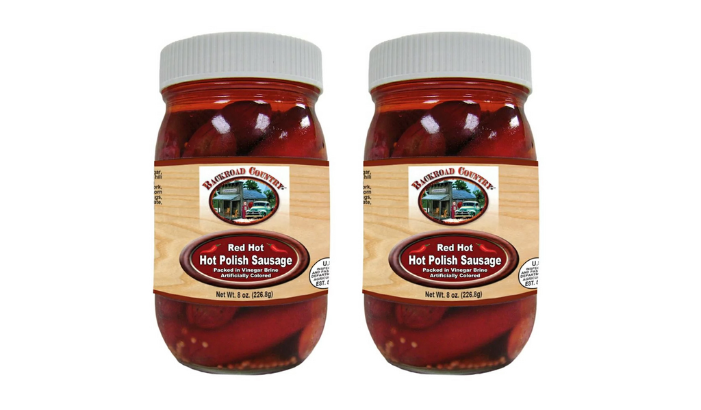 Pickled Hot Polish Sausage, 2-Pack 8 oz. Jars O3322