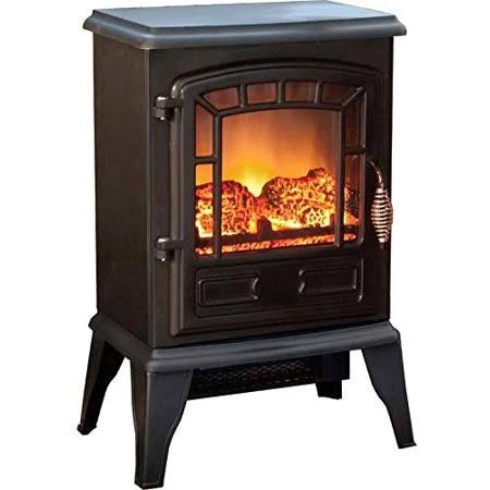 15x22 1500 Watt / 5200 BTU Electric Wood Stove Freestanding Fireplace Heater with Remote K3822