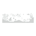 Ocean Stingray Decals Etched Glass Vinyl Shower Door Window V5650