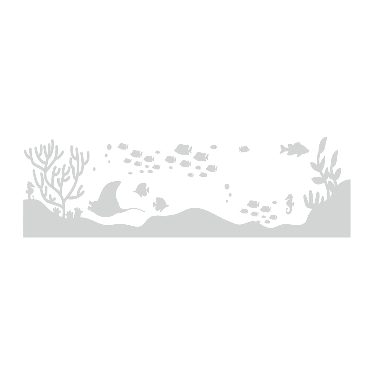 Ocean Stingray Decals Etched Glass Vinyl Shower Door Window V5650