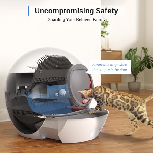 Purple Self Cleaning Electric Cat Litter Box with 2 Pack Litter P334540