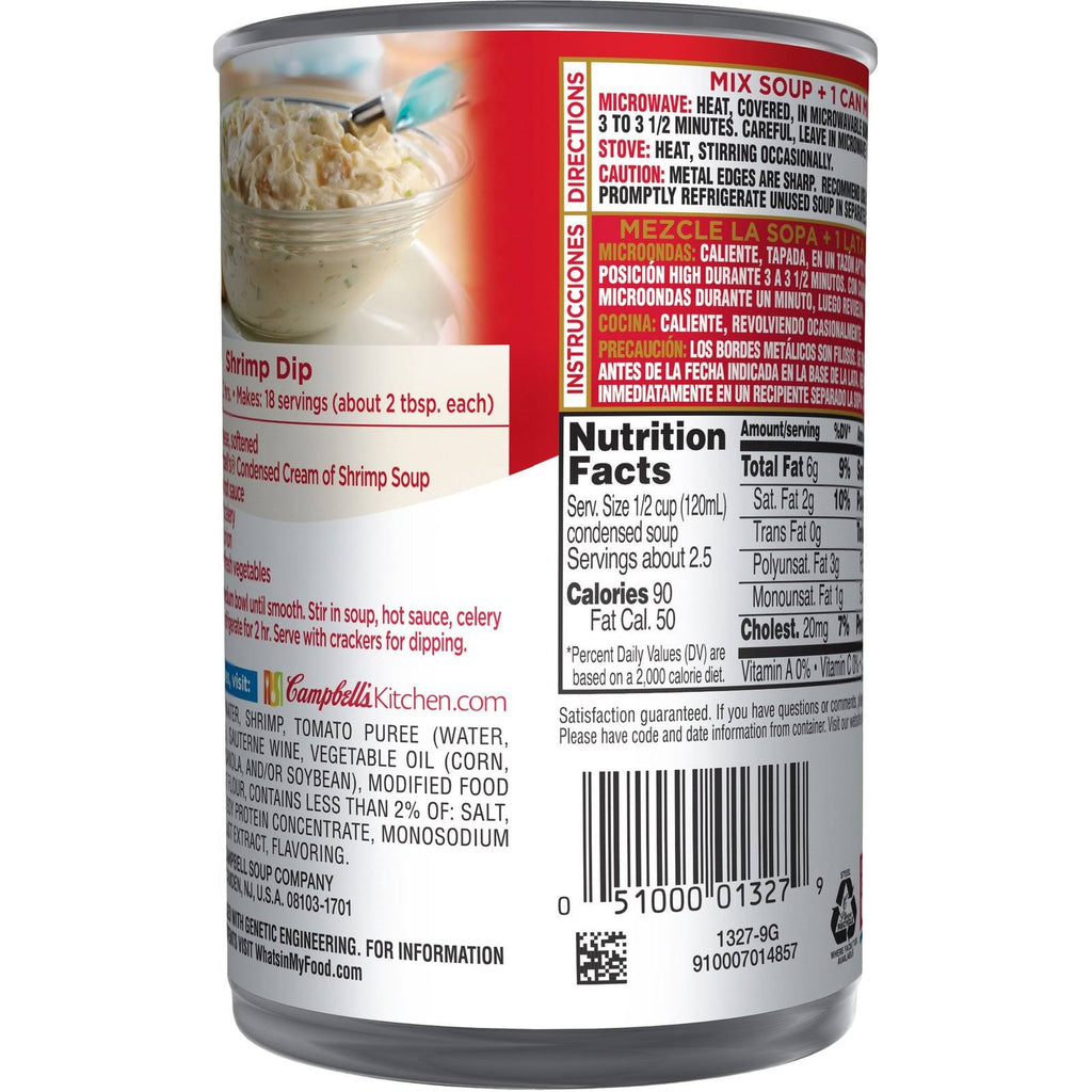 10.5 oz Can Cream of Shrimp Soup Pack of 12 C1413
