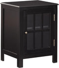 White Modern Farmhouse Accent Cabinet End Table U494283