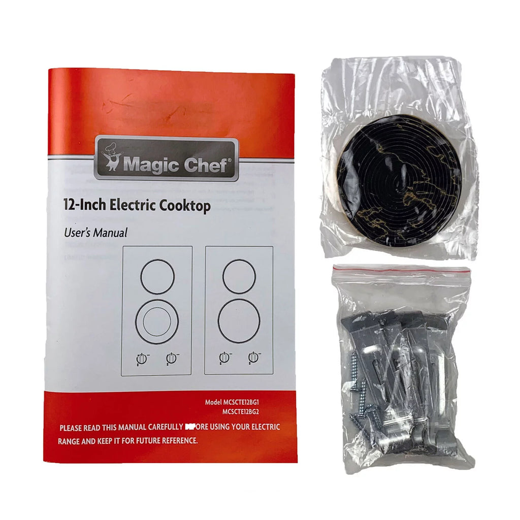 12 in. 240V Built-in Electric Radiant 2-Burner Cooktop L750