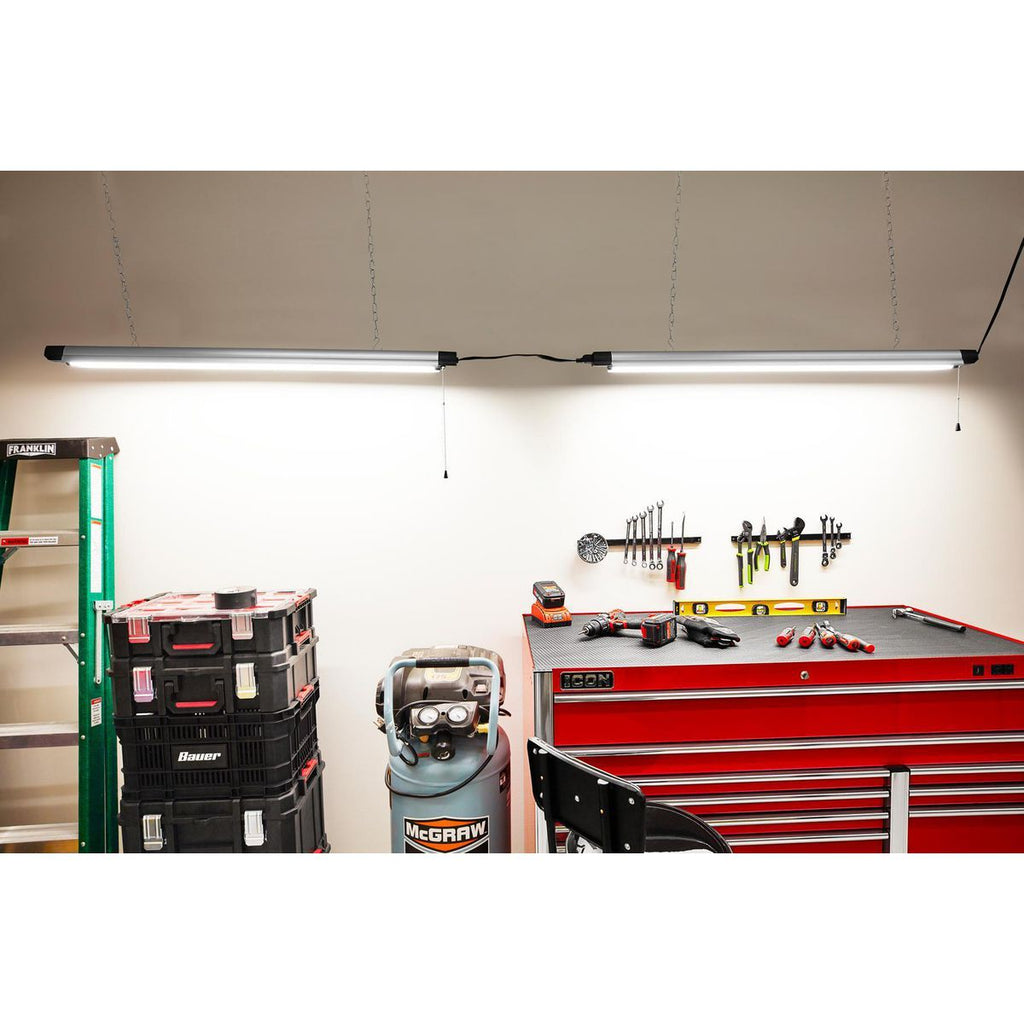 5500 Lumen 4 ft. Linkable LED Hanging Shop Light B53609