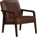 Dark Brown Upholstered Accent Chair U41682