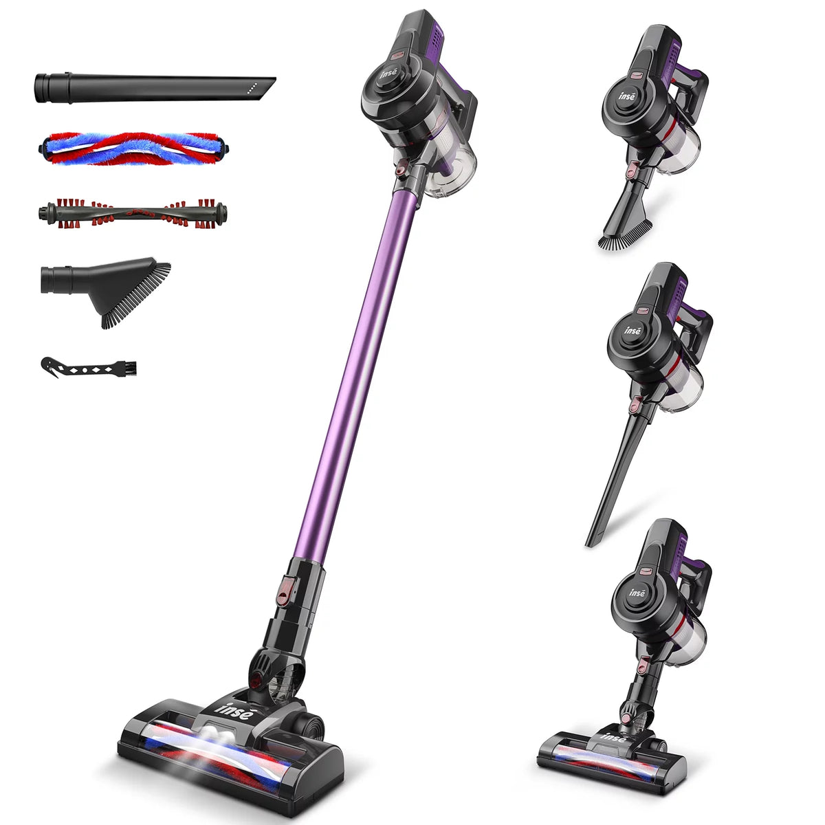 Cordless Vacuum, 20KPa 160W 4-in-1 Stick Handheld Vacuum Cleaner U10719