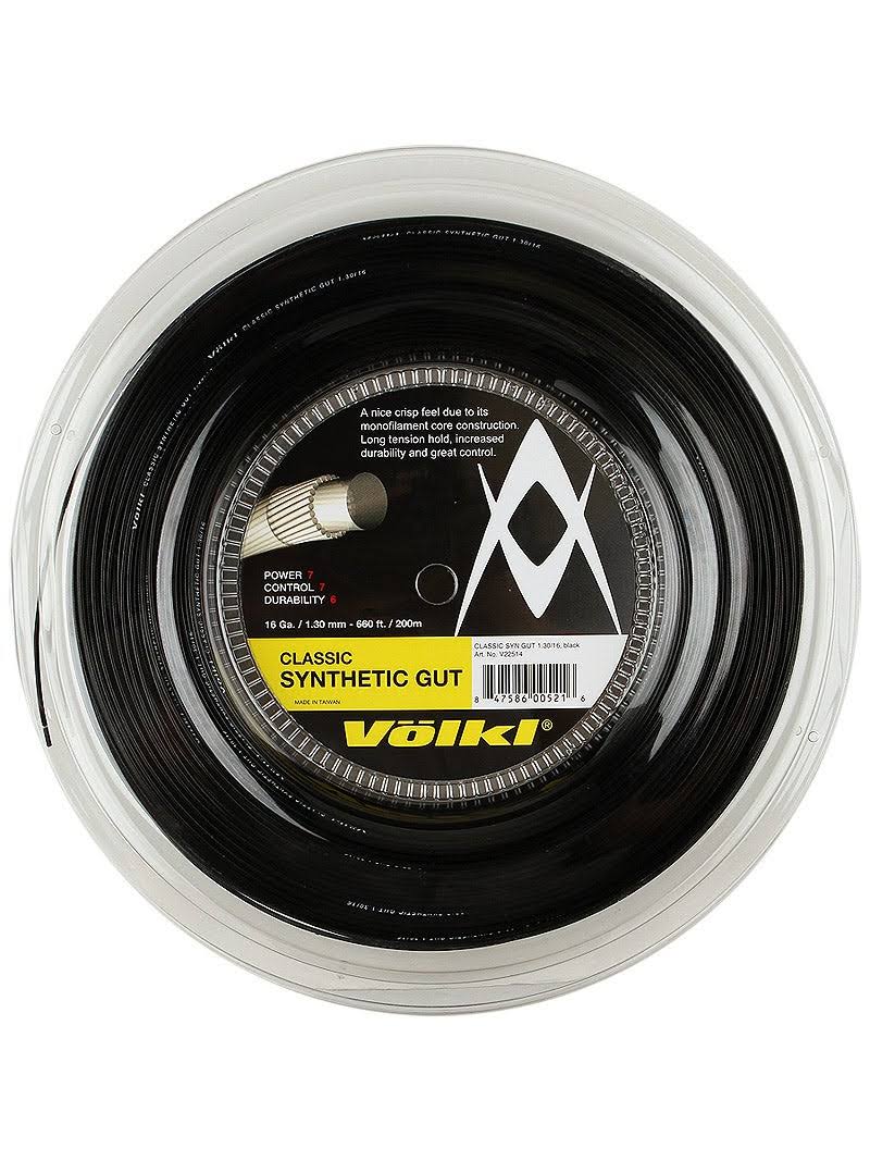Black 16G/1.30 Reel Synthetic Gut String D2841