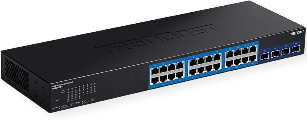 28-Port Gigabit Ethernet Switch with 4 x 10G SFP+ Slots S117