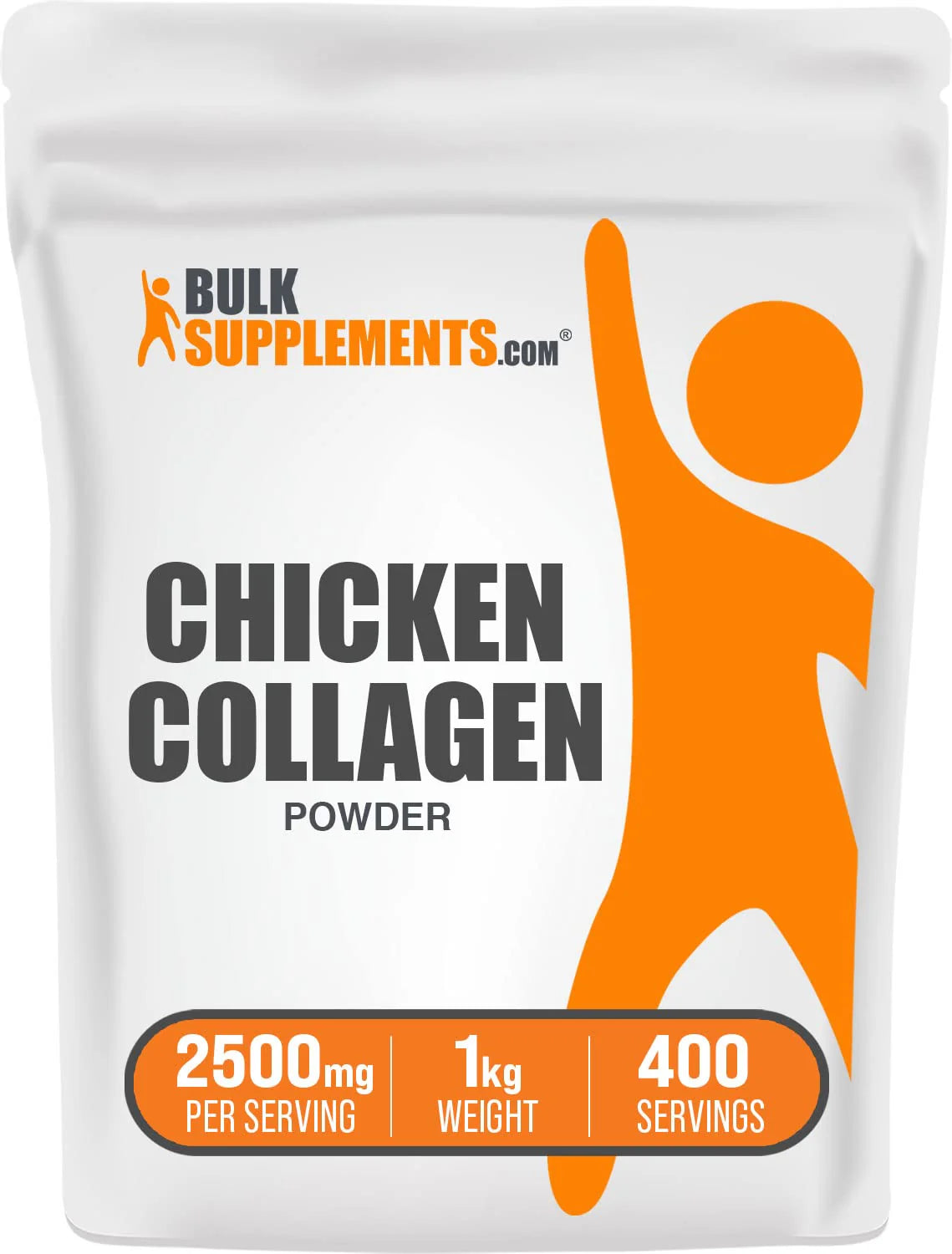 Chicken Collagen Powder - Hydrolyzed Collagen Peptides Powder - Gluten Free, 2500mg per Serving, 1kg (2.2 lbs) W317272