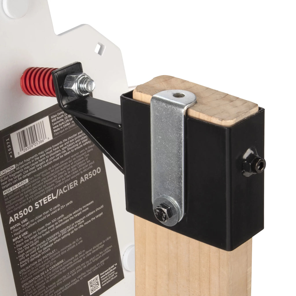 Steel Gong Hanger Target with Recoil Spring, Black F557980