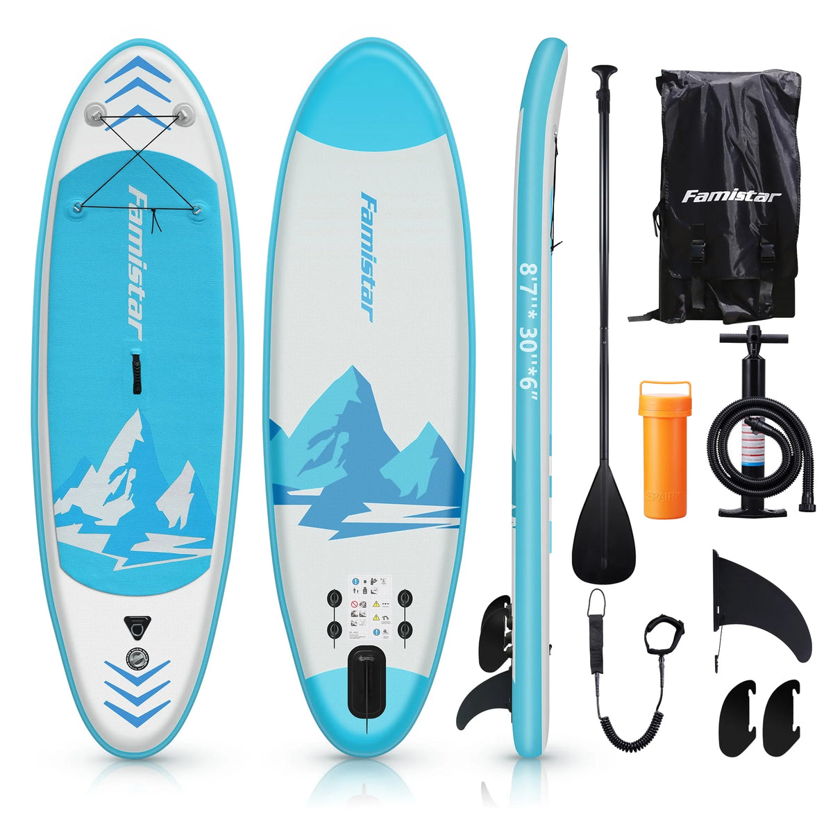 10' Inflatable Stand Up Paddle Board Non-Slip Deck S624991