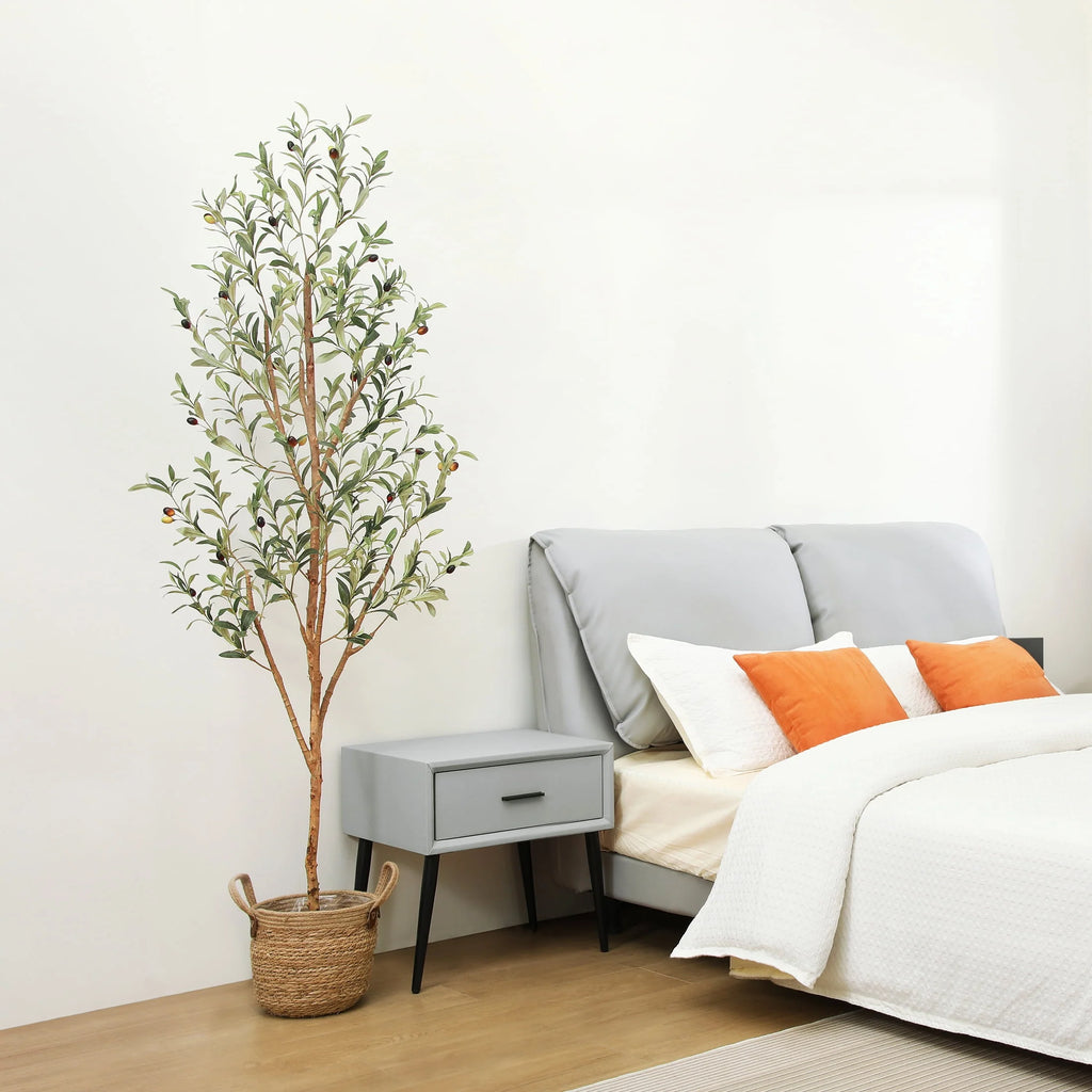 6 ft Artificial Olive Plant with Fruits U5737