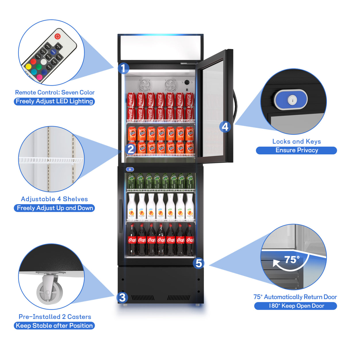 10.9 Cu.Ft Merchandising Refrigerator with Light Box D3323