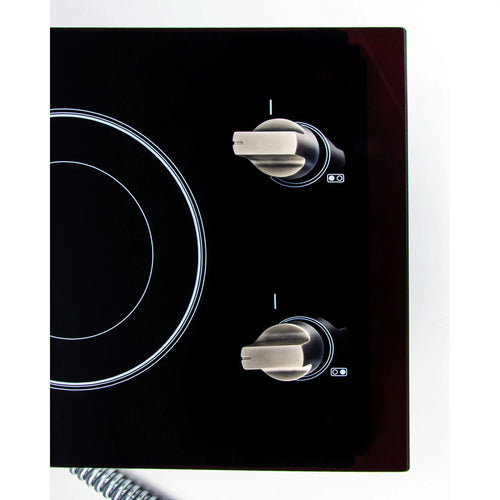 12 in. 240V Built-in Electric Radiant 2-Burner Cooktop L750