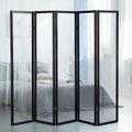 6 ft. Tall Black 5 Panel Screen D677661
