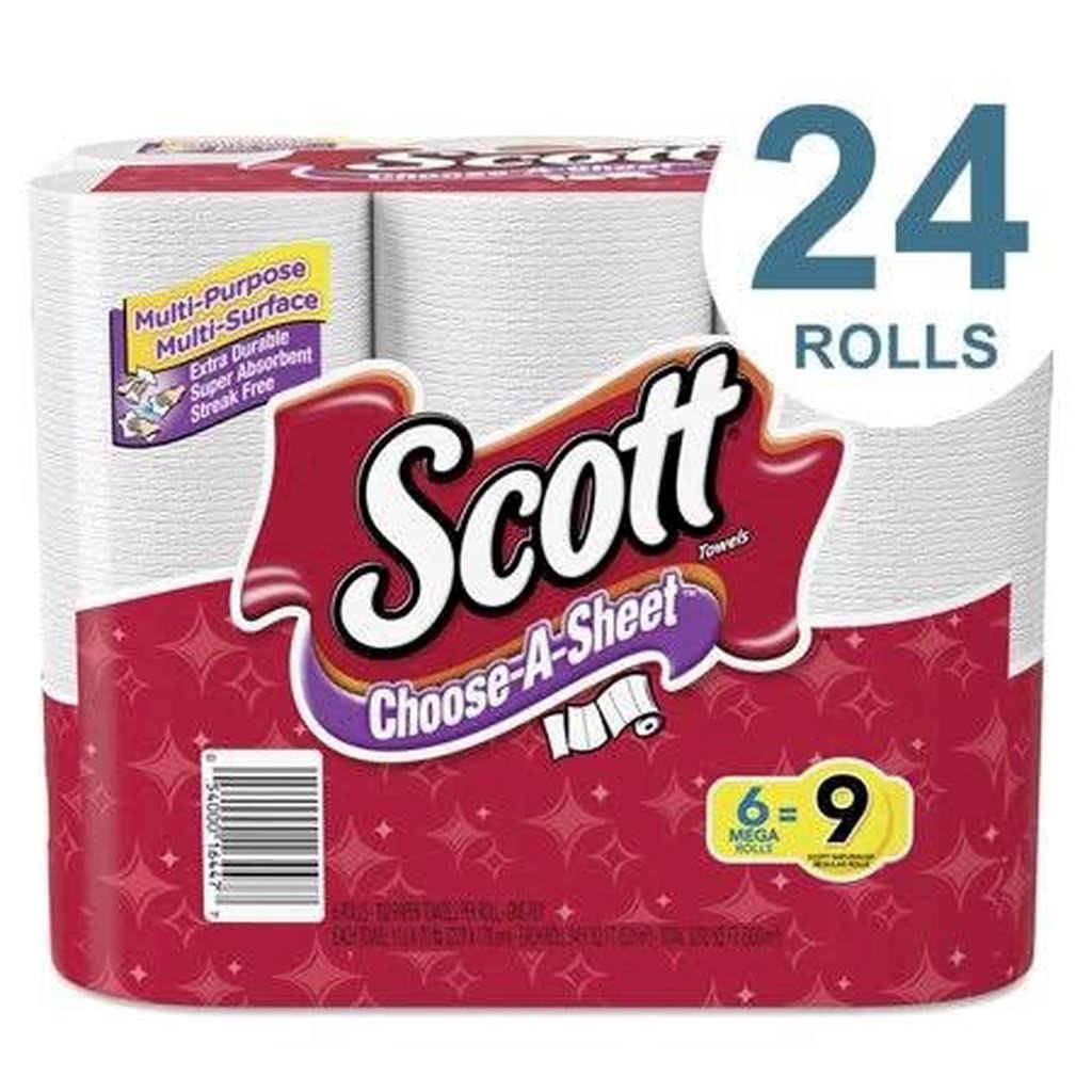 White Mega Roll Paper Towels 6 Rolls W8883