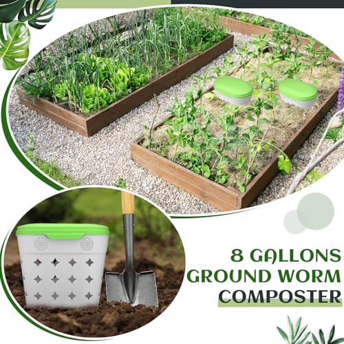 2 Pack 8 Gallon Outdoor Compost Bin Z63083