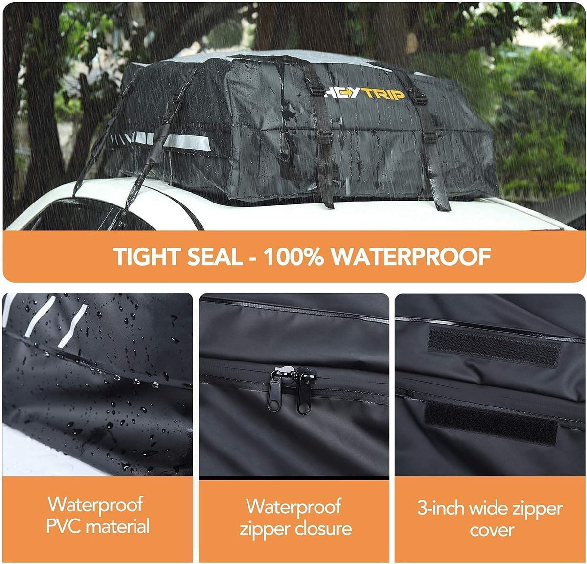 Waterproof Rooftop Cargo Carrier with Non-Slip Bottom H6037