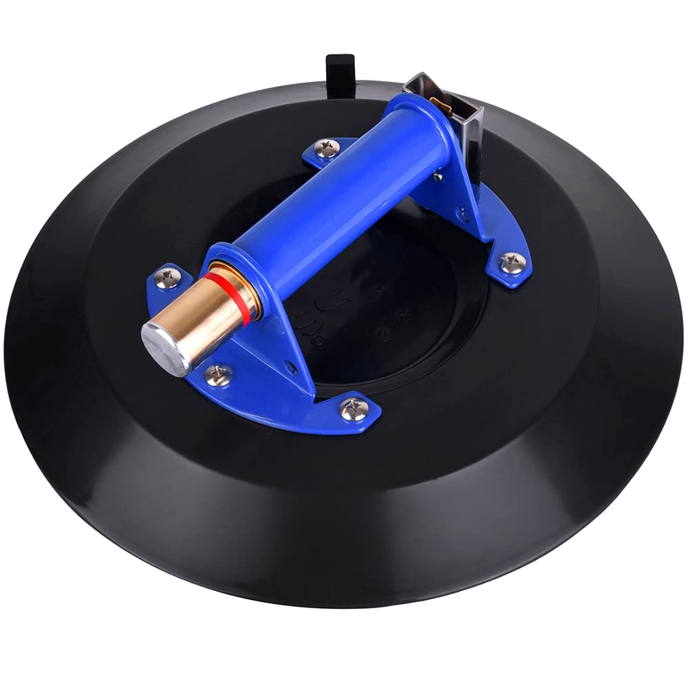 8 Glass Suction Cup Vacuum Glass Lifter with Metal Handle and Brass Pump H795521