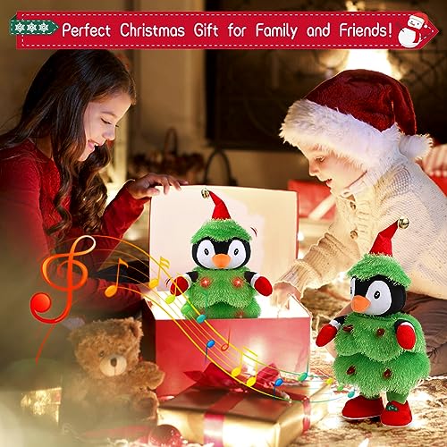 LED Musical Penguin Stuffed Animal Plush Toy C7829