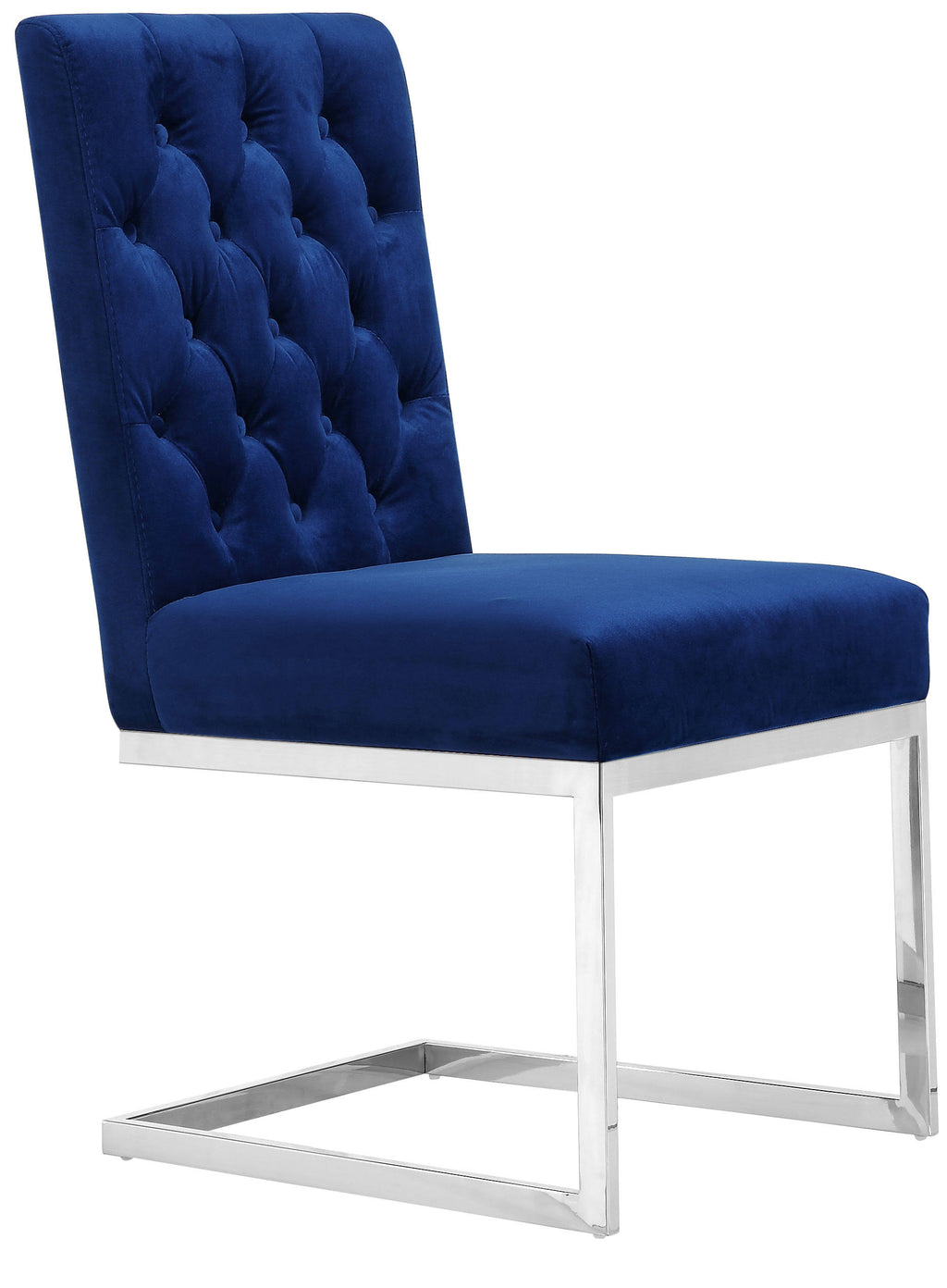 Navy Velvet Dining Chair Set of 2 L169985