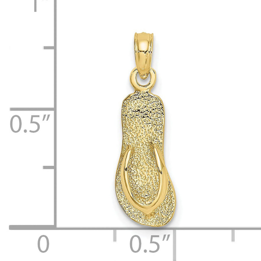 10K Yellow Gold Flip-Flop Charm U8934