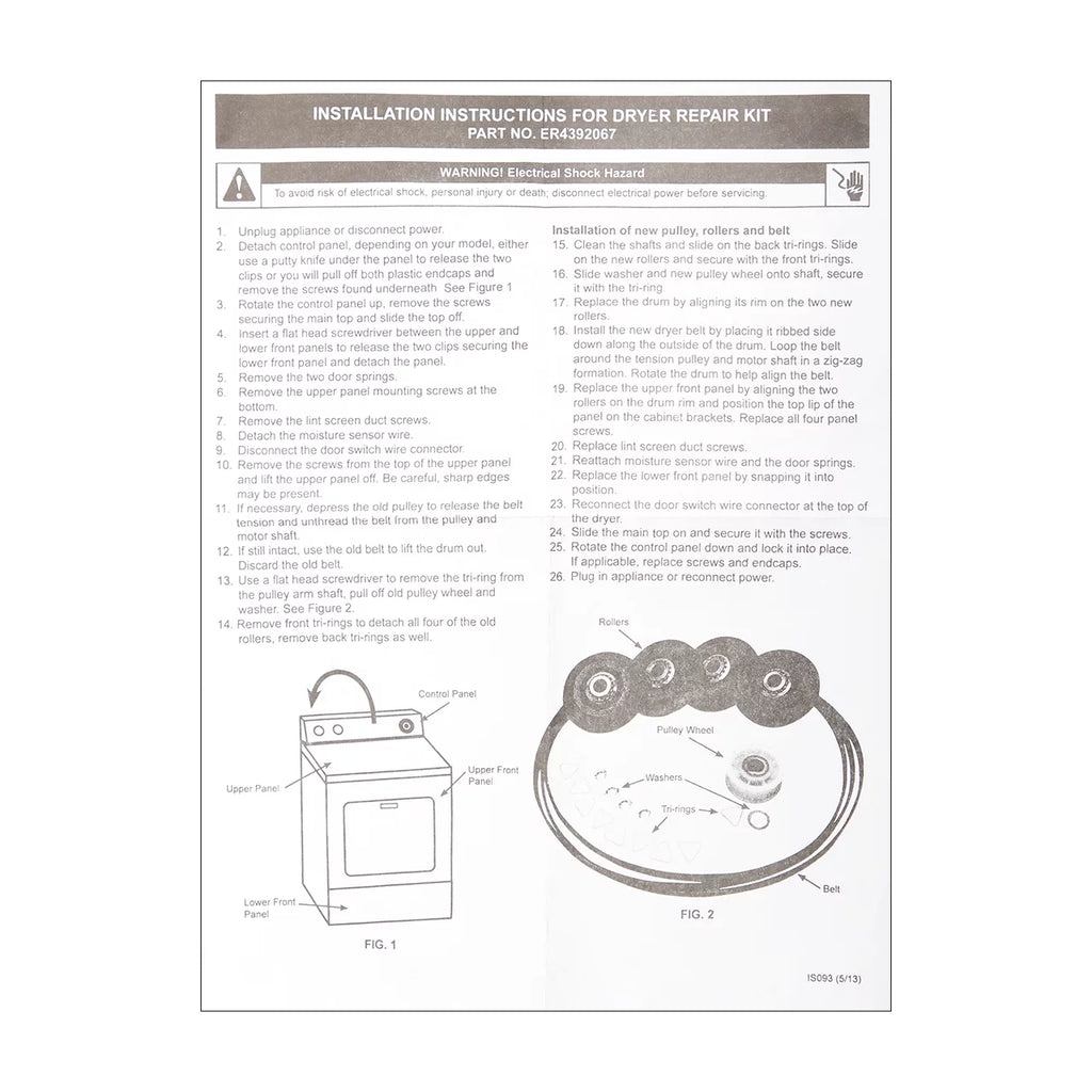 27-inch Dryer Repair Kit W829