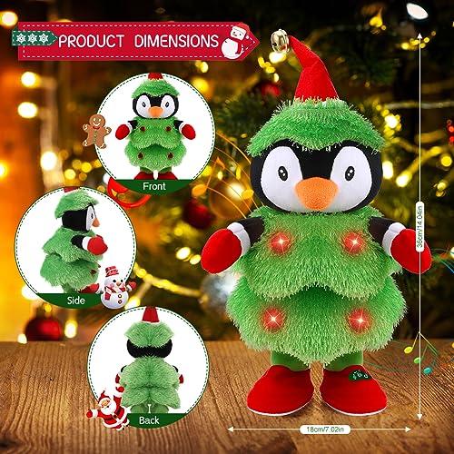 LED Musical Penguin Stuffed Animal Plush Toy C7829