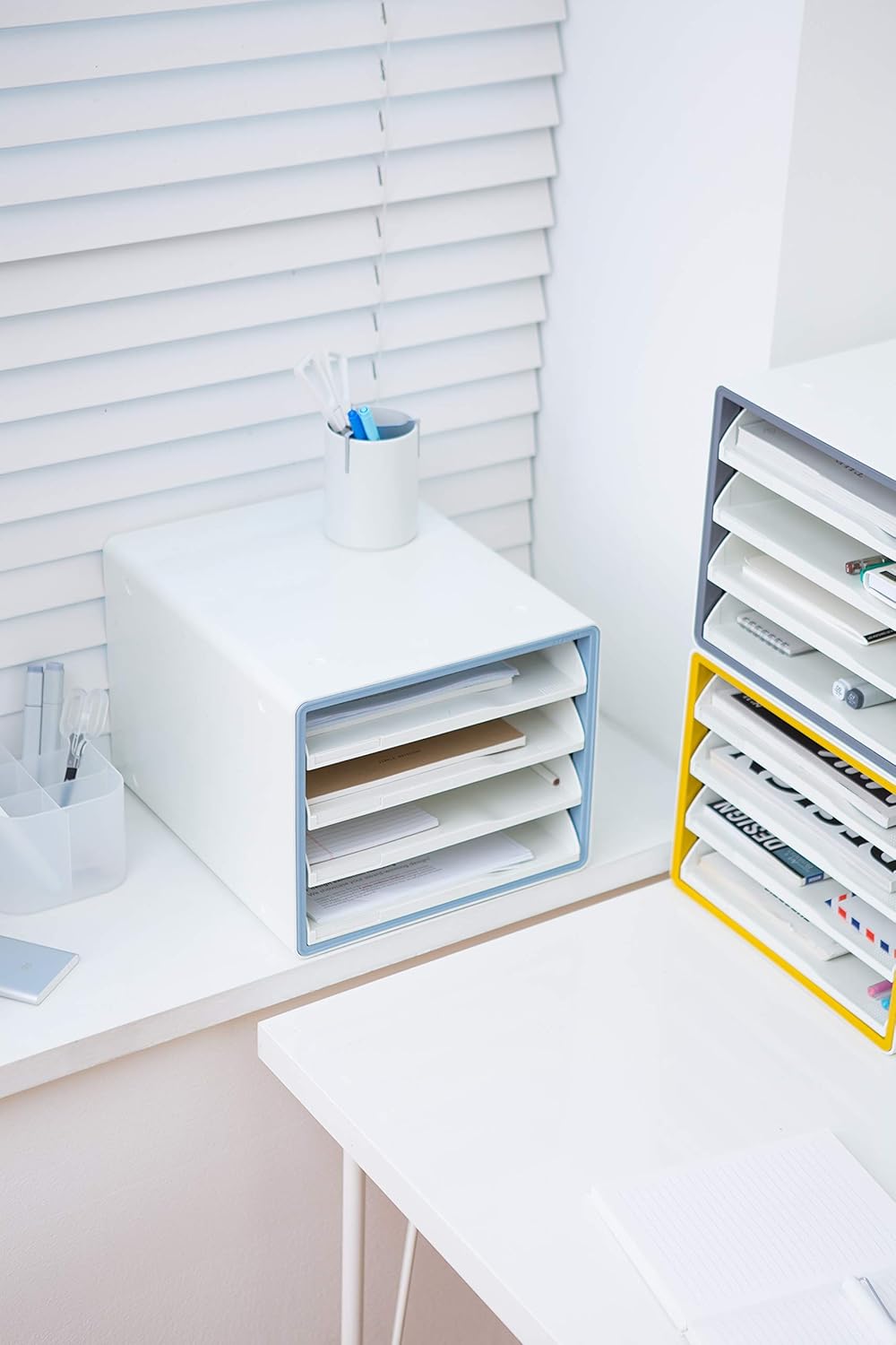 4 Tier Stackable File Cabinet with Sliding Drawers C7194