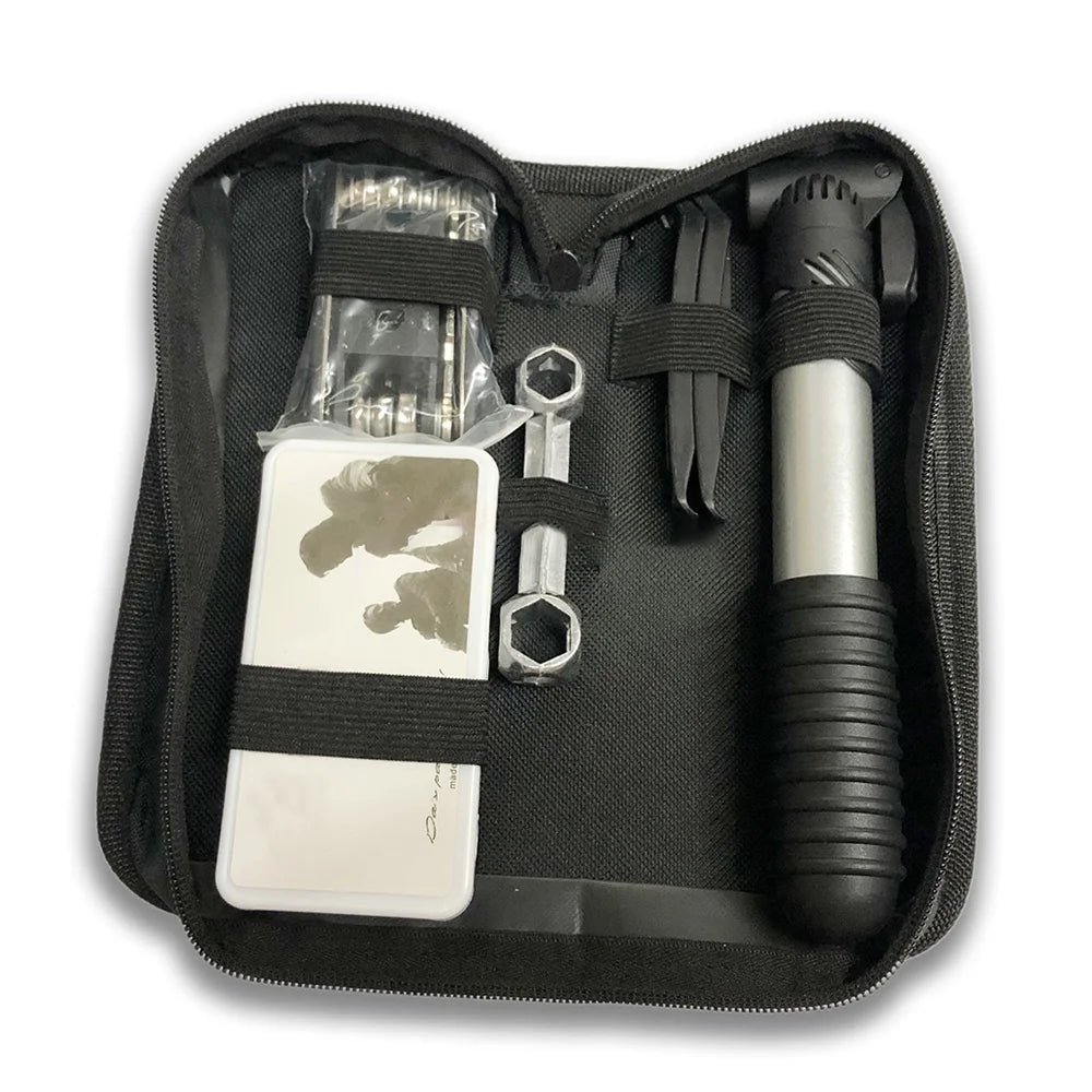 16 in 1 Multi-Function Bicycle Tool Kit with Mini Pump R100529